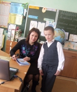 После урока дети взяли автограф у автора книги Обнинск - город на ладошке