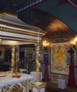 Архиерейское богослужение в храме Преображения Господня в селе Спас-Загорье