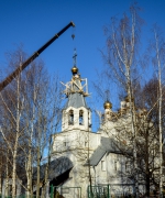 Установка купола на колокольню